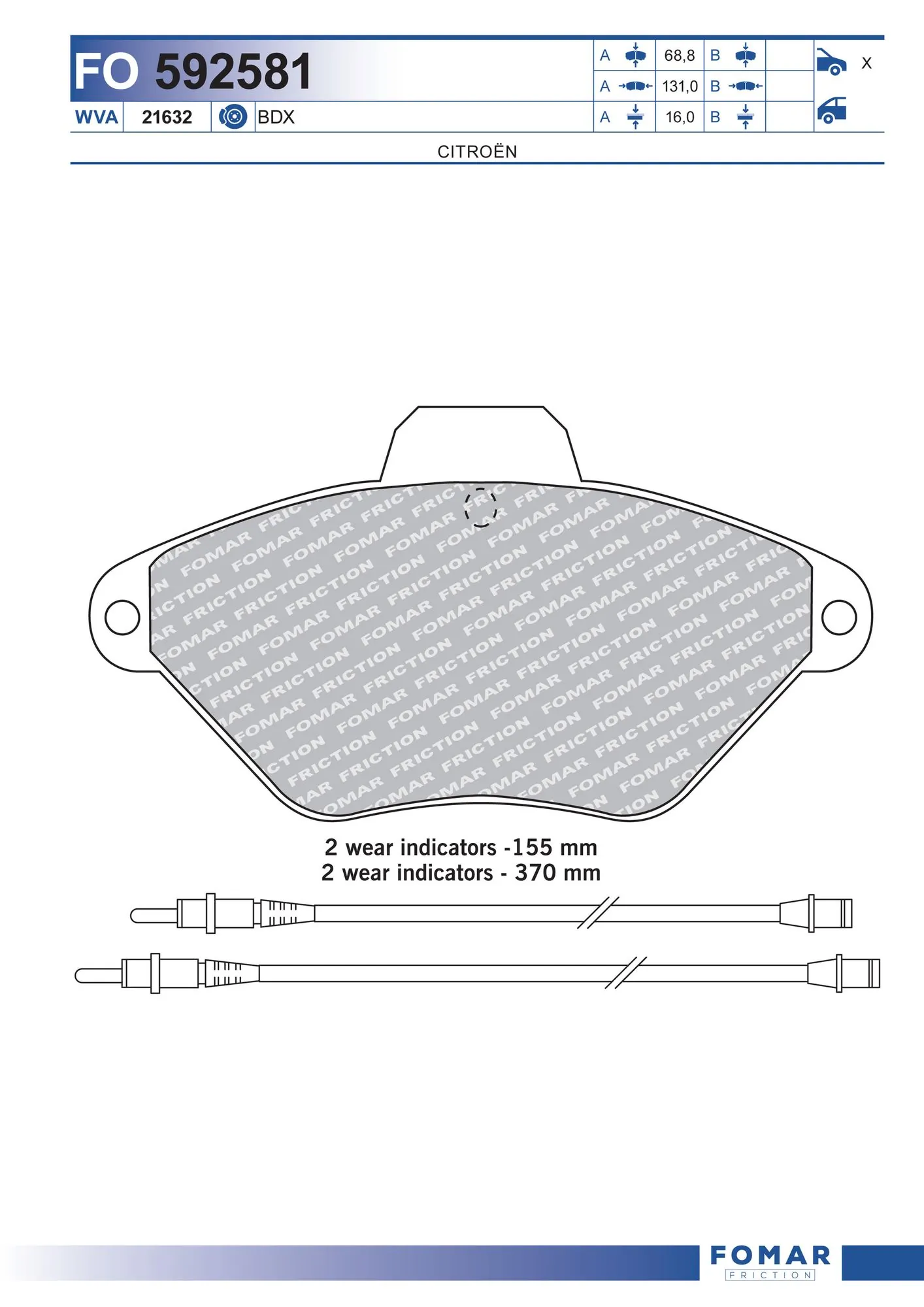 Brake Pad Set, disc brake